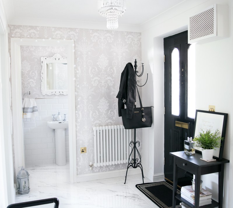 toilet room to hallway